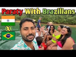 Brazilians K Sath Boat Party In Hindi #indianinbrazil