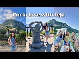 Jeju Vlog 🍊 seafood ramen, seogwipo mountains, cutest bingsoo cafe!