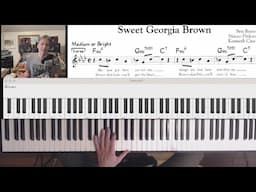 Sweet Georgia Brown - piano tutorial 🎹 Jazz Piano College