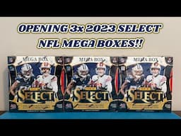 CJ STROUD ROOKIE HUNTING!! Opening 3x 2023 Panini Select NFL Mega Boxes!!