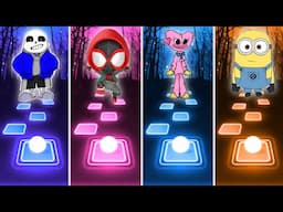 Sans 🆚 Spiderman 🆚 Kissy Missy 🆚 Minions Banana Coffin Dance Cover V Gamer