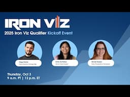 Iron Viz Qualifiers Kickoff 2025