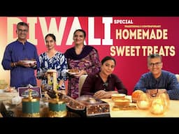 Best DIWALI Special HOME Made SWEETS/मिठाई l Flaxseeds + Sattu Ladoo Recipe + Motichur Cake