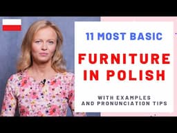 Basic furniture in Polish with examples and pronunciation tips