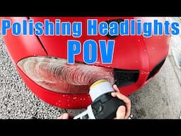 How To Polish Your Headlights in 5 MINUTES! Super Simple!