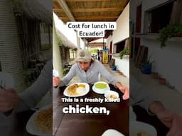 You never believe the cost of lunch in Ecuador! #ecuador #shorts