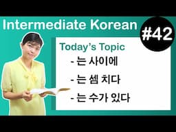 [Learn Korean I４２]  ”-는 사이에 ”, ”-는 셈 치다”, ”-는 수가 있다”