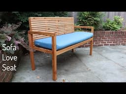 DIY Modern Outdoor Sofa / Loveseat