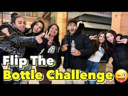 Flip The Bottle Challenge With Italian Girls😉 ￼