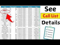 How to See Call List Details of Number in 2024