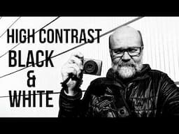 High Contrast Black & White Magic: 40mm lens Street Photography.