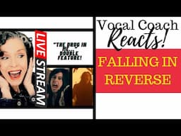 Vocal Coach Reacts & Deconstructs | FALLING IN REVERSE Double Feature "The Drug in Me is..."