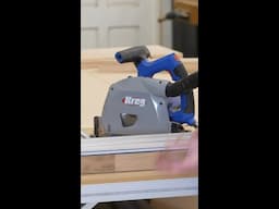 Trimming furniture legs with the Kreg track saw