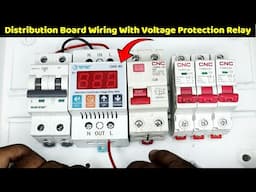 Distribution DB Box Wiring with Voltage protection relay and RCCB @TheElectricalGuy