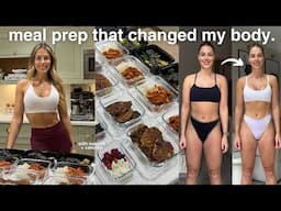 MEAL PREP FOR WEIGHT LOSS | this helped me lose 11lbs in 6 weeks!