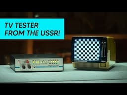 Soviet CRT TV tester — restoration and upgrades!