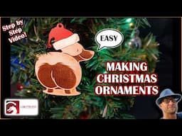 EASY Christmas Ornaments with your Laser Engraver (Lightburn) Diode or Co2