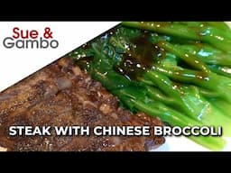 Steak with Chinese Broccoli