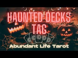 The Haunted Tags Tarot Tag 😈 | #HauntedDecksTag 👻 | VR Questions 🎃