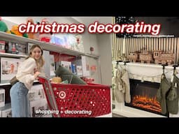 DECORATING MY HOUSE FOR CHRISTMAS | new couch, viral xmas tree, target runs