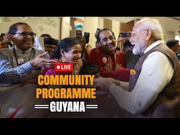 LIVE: PM Shri Narendra Modi addresses a community programme in Guyana.