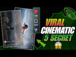 How to viral Cinematic video in instagram | 5 Secret tips cinematic video viral karne ke in mobile 🔥