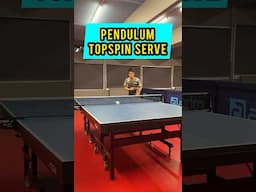 The Pendulum Topspin Serve  💫 #sports #tabletennis #tabletennisservice