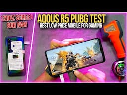 Best Low Price Mobile For PUBG | AQOUS R5G PUBG Test in 2024 | Graphics & fps | Heat & lag | Gyro