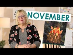 Bonfire Applique - November Scrap Postcard Club