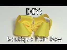 How To Make a Boutique Hair Bow