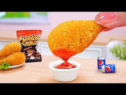 Best Of Fast Food 💓 Miniature Cooking CHEETOS Fried Chicken Cream Cheese 🍗 Tina Mini Cooking