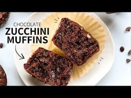 Chocolate Zucchini Muffins (Flourless!)