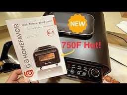 Review of The G.A HOMEFAVOR 6 in 1 High Temperature Oven!  Perfect for Pizza, Steak, Air Fry!