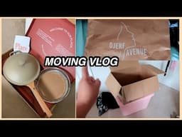 MOVING DAY 1 | PACKING UP, DJERF AVENUE HAUL + OUR PLACE PAN UNBOXING | VLOG