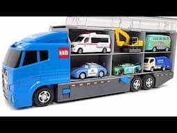 13 Types Cars Tomica ☆ Open Tomica and place it on big Okataduke convoy