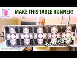 🌷Make this Table Runner 🌷Sew Along Patchwork Quilted Table Topper 🌷Beginner Friendly Tutorial 🌷