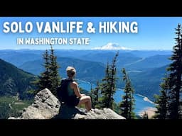 A Day in the Life | Solo Female Vanlife in Washington State | Riverside Camping & Hiking with my dog