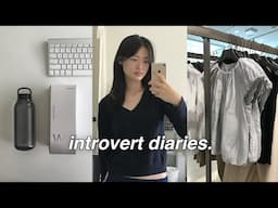 introvert diaries 📒 first week of school and struggling, design class, quiet student life, commuting