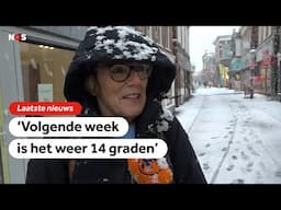 Sneeuw in provincie Groningen: 'Het is winter, heerlijk!'