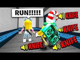 FAKE MURDERER SOUND TROLLING in MM2! (Roblox Movie)