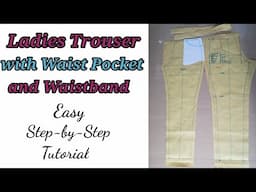 How to Draft Basic Ladies Trouser with Pocket and Waistband (Paano gumawa ng Basic Pants)