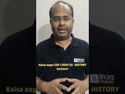 Kaisa aaya CDS I 2024 GS- HISTORY Section?  #cds #cds2024 #cdspreparation #officer #shorts