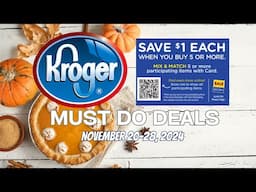 *NEW MEGA SALE* Kroger MUST DO Deals for 11/20-11/28 | 9 Day Sale Week | Mega, 5x Digitals, & MORE