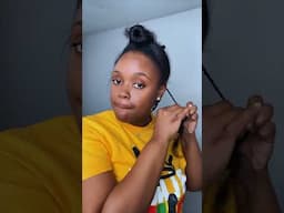 QUICK MINI TWISTS WITH CORNROWS TUTORIAL #Shorts