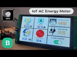 IoT AC Energy Meter using ESP32, HMI Display & Blynk