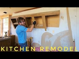 Kitchen Remodel - Cabinet Almost Took Me Out And Resizing Gas Propane Pipes!