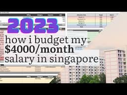 Living on $4000/month in Singapore | Budgeting for 2023