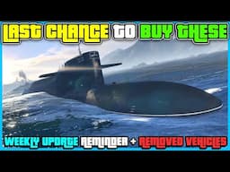 GTA 5 Online Weekly Update Reminder! LAST CHANCE To Get All These Items!