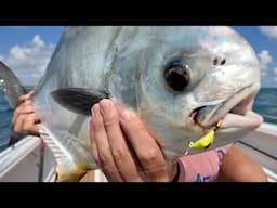 Permit and Drum Ocean Jigging Florida!! Epic Multi-Species Fishing Action!!