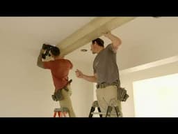 Living Room Beam Installation on Flip the Strip Episode 03